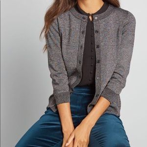 ModCloth Metallic Cardigan